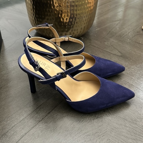 Naturalizer Adalyn Women's Heels Haven Blue Suede - Picture 5 of 12